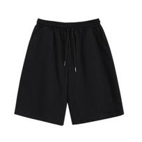 Shorts Men's Summer Korean Version of Loose   Casual Beach Pants Stretch Running Fitness Sweatpants M juoda