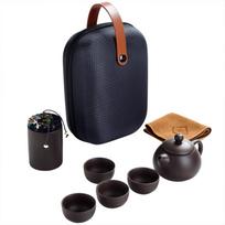 Kinų arbatos rinkinys Nešiojamas arbatos puodelis Arbatos puodelis Tea Caddy Travel Arbatinuko rinkinys Kelioniniame krepšyje 8pcs/set