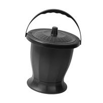 Portable Urinal with Cover And Grip, Nighttime Commode for All Ages black