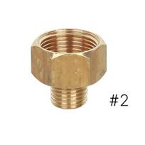 Žalvarinis 3/8  1/4  M14 M18 M22 sriegio jungiklis Male Female adapteris aukšto slėgio plovimo degikliui, pereinamieji jungimai, vamzdžių jungiamoji dalis beige
