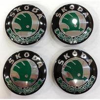 4x Originalūs Nauji SKODA Centriniai Dangteliai Ratlankių Stebulėms Citigo Fabia Felicia Octavia Yeti 56MM