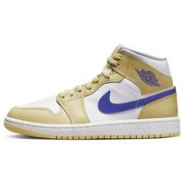 Air Jordan 1 Mid Lemon Wash Women Sneakers Yellow Lapis White BQ6472-701 36.5