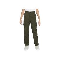 Nike Outdoor Play Solid Color Multi-Pocket Elastic Casual Pants Kids Bottoms Army-Green FD3239-325 XL