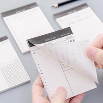 Simple Business Day Planner Notepad Daily Schedule Plan Notebook Office Desktop Calendar Memo Stationery Note Pad Sticky Note style random