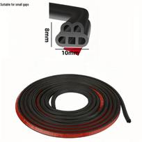 Universal Car Door Sealing Strips: Three-Layer, Thickened Rubber for Sound Insulation, Dustproofing, Noise Reduction, and Waterproofing.