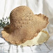 Breathable Straw Panama Jazz Hat for Sun Protection on Seaside Vacations