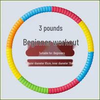 Thickened Heavy Hula Hoop for Slimming Waist - Unisex Adult Fitness, Fat Burning, Transparent