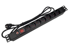 Alantec PZ071U elektros tinklo ilgintuvas 1,8 m 7 AC išvestis(ys / čių) Vidaus Juoda