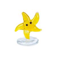 Mini Glass Fish Figurines Collectible Art Glass Animal Miniature Figurines Showpiece Ornament for Home Decors Gift