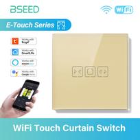 BSEED Tuya WIFI Užuolaidų Jungiklis Išmanūs Jutikliniai Užuolaidų Jungikliai Stiklinis Rėmelis Tuya Programėlės Jungiklis ES Sieniniai Lizdai su USB-C Vilai Ho Socket no wifi&EU standard