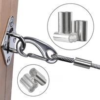 Loop Hanging Steel Cables 72-inch - Supports 25 - 5 Pack - Stainless Steel Picture Hanging Cord for Picture Rail System one size sidabras