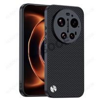 Smūgiams atsparus dėklas Xiaomi Mi 17 Ultra, prabangios pluošto tekstūros PU odos apsauginis galinis dangtelis Xiaomi 17 Ultra for Xiaomi 17 Ultra