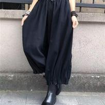 Plus Size Women's Spring and Summer Wide-leg Pants Bf Style Casual Pants Elastic Waist Nine-point Pants Loose Pleated Bloomers S juoda