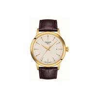 TISSOT Classic Collection Kvarcinis Mechanizmas 50 metrų Vandens Atsparumas Vyriški Laikrodžiai Laikrodis 42mm Smėlio Spalvos Ciferblatas T129.410.36.261.00 Ivory white