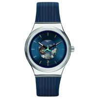 SWATCH Men 42mm Blue Watch YIS430 YIS430 Blue Dial gray