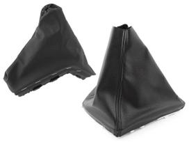 Opel Astra III H 04-14 gear shift boot + BLACK frame + handbrake boot + BLACK frame 2 pcs SET
