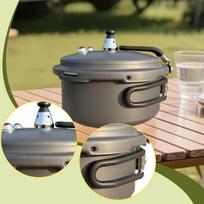 Small Pressure Cooker Stew Soup Pot Multifunction Professional Aluminum Cooking Canner gray