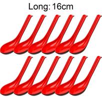12x Mighty Porcelain Anti-Shock Spoons Japanese Rice Scoops Dumpling Porridge Soup Spoon Restaurant Kitchen Tableware Cutlery 1pc