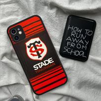 Stade-Toulousain dėklas telefonui IPhone 16 15 14 X XR XS 7 8 Plus 11 12 13 Pro MAX 13mini Matinis smūgiams atsparus dėklas iphone 11pro max white