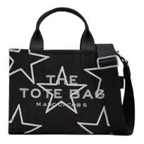 Marc Jacobs Star Design Zipper Closure Fabric Tote Bag Shopping Bag Shoulder Crossbody Handbag Small Women Tote Black 2R4HTT019H03 Basic Set (Bag)