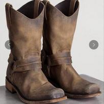 Men's boots Foreign trade large size medium boots size women's boots couple boots large size 37 juoda