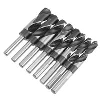 8Pcs HSS Twist Drill Bit Set Large Heat Treated Industrial