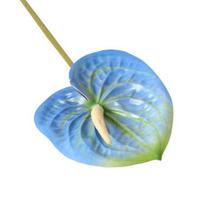 27.5  Artificial Anthurium Flowers with Stem Fake Flower Vase Filler Real Touch Faux Floral Arrangement for Table Centerpiece Wedding Home J