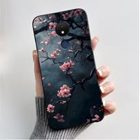 For Nokia C21 Case Shockproof Luxury Fashion Butterfly Flowers Black Soft Silicone Cover For Nokia C21 C 21 NokiaC21 Phone Case Nokia C21