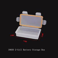 18650 Battery Waterproof Box 2/4 Sections Transparent Pp Material Protective 2-In-1 Dustproof And Moisture-Proof Storage Box gray