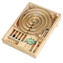 Wooden Pinball Machine Board Games Flipper Automat Mini Pinball Brain Teaser Pinball Table Game Party Social Adult Kids Toy Gift brown