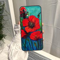 aguonos gėlės dėklas, skirtas Samsung Galaxy A16 A36 A56 A06 A13 A53 A33 A23 A55 A35 A17 A54 A34 A14 A52 A32 A15 For Samsung A12