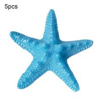 5 vnt. dervos Starfish Ornament Beach Ocean Sea Star namų sienos vakarėlio puošmena ežero mėlyna spalva