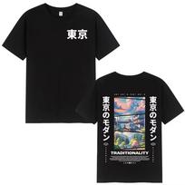 2026 Japanese Tokyo Cherry Blossoms T Shirts Men Women Clothing Short Sleeve Cotton T Shirt Fashion Harajuku T-shirt Streetwear Casual Tee Top 4XL