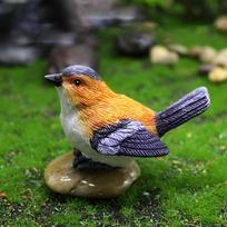3Pcs Bird Figurines with Nest Bird Statues Decorative Bird Landscape Ornaments Fairy Garden Accessories for Micro Landscape China Mainland