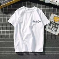 Casual Unisex's T-shirt Horizontal Flying Wing Fun Print Fashionable Round Neck Short Sleeved Soft Cotton Shirt Street Wear S