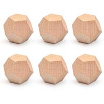 30Mm Unfinished Wooden Dodecahedron Blank Dices for Crafting Painting and Game 1