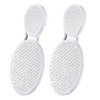 2 vnt. Nano stiklo pėdų dildės Dvipusis pėdų šveitiklis Nuospaudų šalinimo priemonė negyvai odai, sukietėjusiems kulnams, nagų formavimui 2pcs white