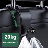 Universal Car Seat Hook Multifunctional Storage Hanger For MINI Cooper One JCW Clubman Countryman R55 R56 F55 F56 R57 R58 R59 2Pcs