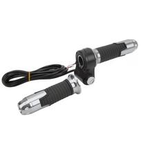 1 Pair 12V‑99V Throttle Grips Universal Twist Throttle Accelerator Grip Handlebar with Keys for Electric Bike pilka