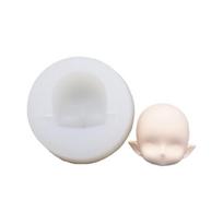 Super Light Clay Soft Pottery Fondant Silicone Face Mold DIY Elf Doll Face Face Mold Cute Baby Face Mold S