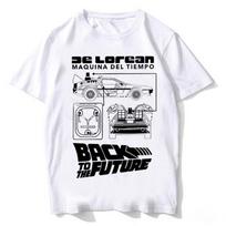 DeLorean Back To The Future Cool High Quality Cotton T-shirt Fitness T Shirt Streetwear Graphic Unisex Tops Tees Men's Clothing S