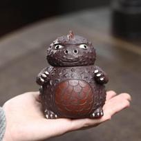 140ml Yixing Purple Clay Teapots Handmade Cute Dragon Pot Tea Pet Raw Ore Purple Mud Kettle Zisha Tea Set Tea Ceremony Craft