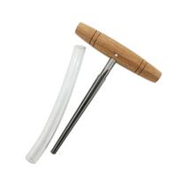 Practical Luthier Repair Tool Violin Peg Hole Reamer for w/ Taper Wood Handle for 3/4 4/4 Violin Making Tool Stainless S 1