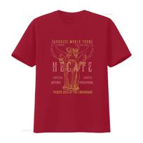 Hecate Distressed Band T Shirt Greek Mythology Triple Goddess World Tour 1982 S 4XL vintage Washed designer clothes Soft homme S brown