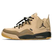 Jordan Courtside 23 Slip Resistant Abrasion Resistant Mid top Vintage Basketball Shoes Men's Brown AT0057-200(Team62-) 42.5