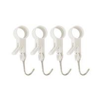 Pack of 4 Adjustable Clamp Hooks for Kitchen Bathroom Organization Rotating Wall Mount Hangers Clasp Towel Rack 1