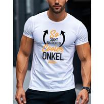 Vintage German Uncle Men'S Summer Short Sleeve Tee S balta