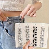 Set of 20 Adjustable Denim Belt Tensioners, Fashionable Metal Pins for Women, Durable & Quick‑Adjusting sidabras