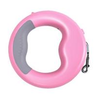 360 Degree Anti-Slip Handle Retractable Small Medium Dog Nylon Leash rožinė