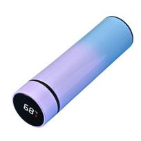 500ML Vakuuminė kolba LED temperatūros ekranas Laiko šilumą/šaltį Nerūdijančio plieno gradiento Smart izoliuotas vandens butelis mokyklai violetinė